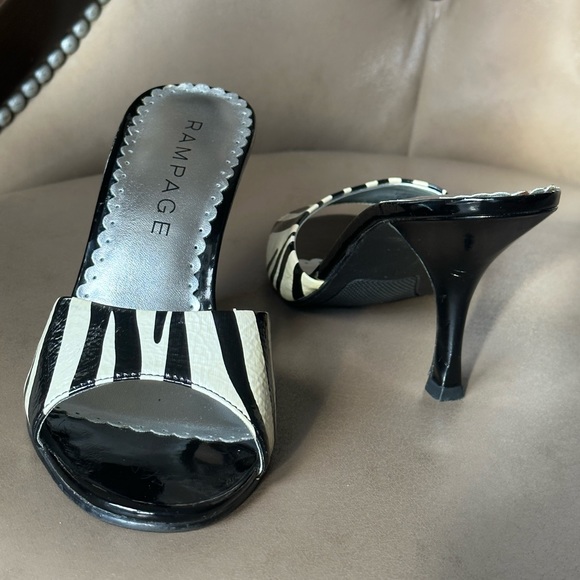 Rampage Zebra Porsha Sandal Heel - Picture 2 of 9